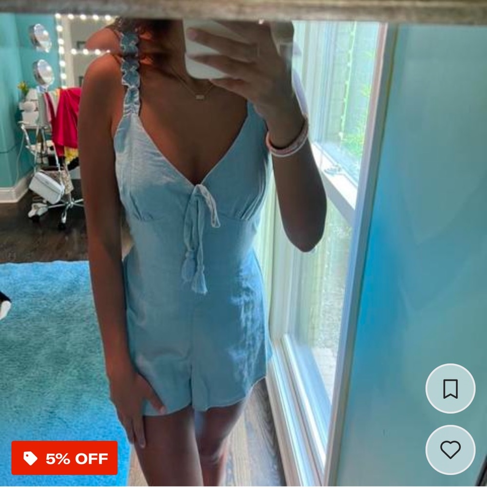 Pacsun light blue romper